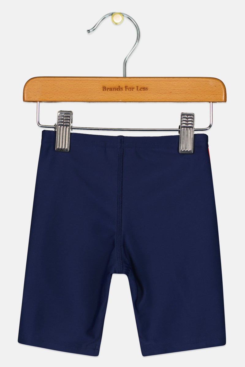 Adidas Toddlers Boy Brand Logo Board Shorts, Navy - Image 3